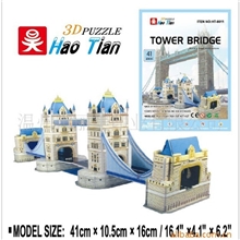 批发供应DIY纸制立体模型拼图，建筑模型拼图-伦敦双子桥