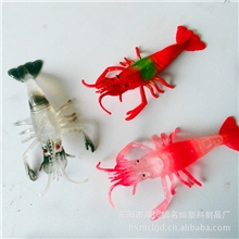 仿真动物模型整人玩具软胶玩具塑料玩具软胶虾龙虾