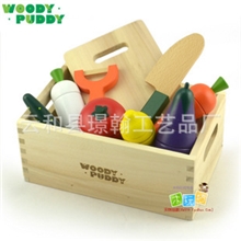 WOODYPUDDY磁性木盒蔬菜切切看有现货