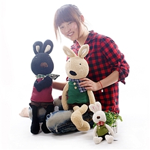 SG304毛布围款正品防伪lesucre砂糖兔公仔毛绒玩具厂家批发