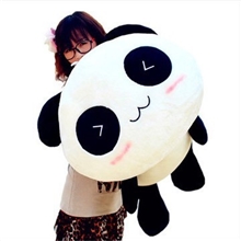 趴趴熊猫熊猫公仔70厘米毛绒玩具一件代发可印LOGO