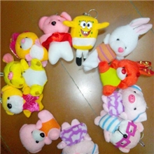 10cm左右库存毛绒玩具抓机批发公仔婚庆地摊杂货小挂件批发