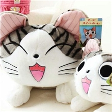 特价批发萌小奇可爱甜甜起司猫饭团私房猫毛绒玩具公仔大娃娃抱枕