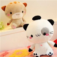 毛绒玩具批发价猫咪饭团猫公仔批发情侣大脸猫大头猫公仔抱枕