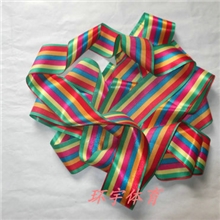 厂家批发艺术体操彩带，彩带杆红手柄，儿童彩带，体操彩带