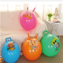 羊角球批发45公分儿童羊角球手柄球加厚跳跳球运动健身玩具