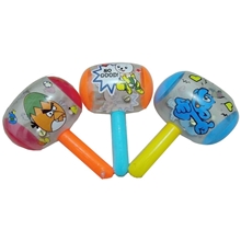 儿童充气玩具批发/PVC益智玩具/卡通透明小榔头玩具/充气铃铛小锤