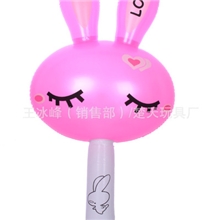 可爱love粉兔短棒厂家直销兔子pvc充气棒批发充气棒动物玩具