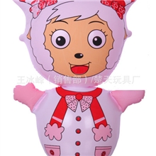 儿童益智玩具义乌玩具充气不倒翁批发充气玩具不倒翁玩偶定制