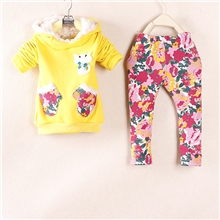 2013冬新款女童不倒绒加厚套装两件套童装代理免费网上开店