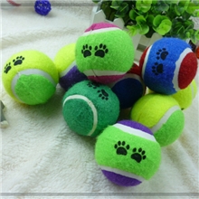 带脚印网球狗狗专用玩具球宠物啃咬球运动多色室外活动训练球