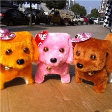 dtg9普通毛戴帽倒退狗毛绒倒退狗电动倒退狗地摊热卖倒退狗