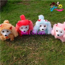 dtg6金巴狗长毛电动狗大耳狗电动狗玩具狗长耳狗