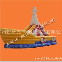 热销帆船型滑梯，大型充气滑梯系列，适用性强滑梯系列