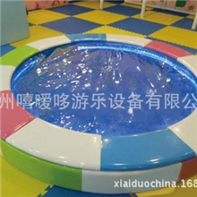 室内淘气堡玻璃钢圆形水床儿童电动玩具儿童游乐设备