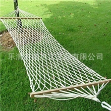 厂家直销户外棉绳网状吊床（200*80cm）
