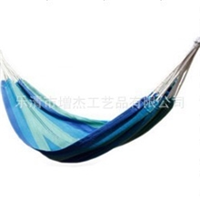 【支持小额批发】户外无棒彩条吊床（200*80cm）