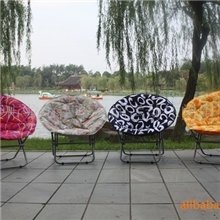 加固型无需弹珠帆布可拆洗月亮椅特大号月亮椅圆形躺椅