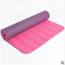 正品环保TPE6mm加长瑜伽垫防滑瑜珈垫特价加厚加宽瑜伽毯包邮