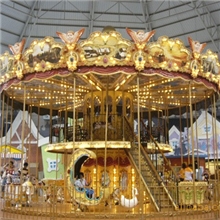 供应双层转马等大型游乐设备，规格齐全。