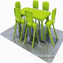 供应幼儿园桌椅儿童塑料书桌四方桌、幼儿园配套设备批发儿童桌椅