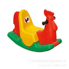奇欣厂家直销儿童摇马塑料摇马单人三色动物摇马