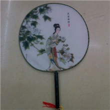 绢布宫扇厂家直销手柄扇子美女夏季必备高级女式礼品扇子批发