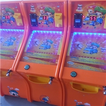 厂家直销儿童投币摇摆机游艺机老鼠机弹珠机彩灯语音玻璃球