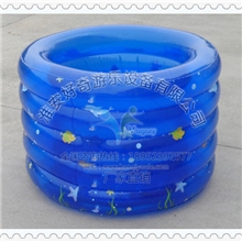 儿童充气水池蓝色五环充气游泳池厂家最低价格