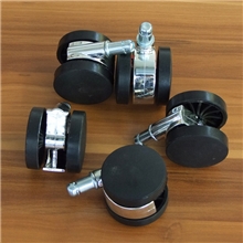 转椅脚轮插式银白色万向轮烤漆轮5CM轮彩色椅轮椅盟包邮滚轮