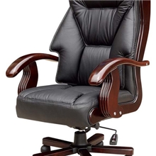 唐郎王真皮木质豪华董事长经理椅老板椅主席椅大班椅椅盟黑色