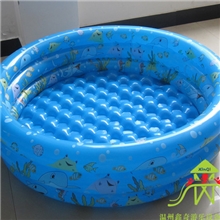 儿童海洋球池小孩子玩沙池游泳池PVC三环充气充气泳池戏水池