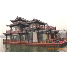厂家提供26米顶级画舫高档餐饮仿古画舫