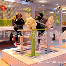 游乐设备电动淘气堡--电动秋千电动攀亭室内游乐园