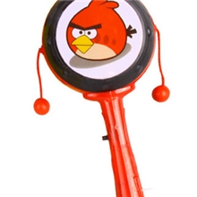 卡通单鼓拨浪鼓闪光摇铃发光玩具浙江义乌地摊产品量大从优