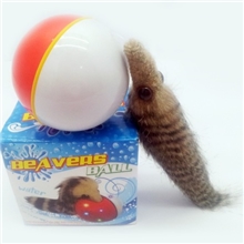 电动海狸球松鼠球老鼠球海陆双用闪光海狸球闪光玩具