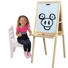 批发供应实木大号升降画板大板面立式可调节双面磁性儿童画写板