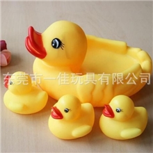 搪胶鸭子公仔玩具注塑动物b.duck卡通鸭子游泳洗澡鸭子