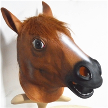 超人气&ldquo;江南style&rdquo;马头面具cosplay马头人头套面具表演道具