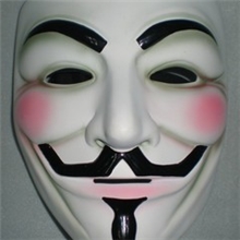 树脂V字仇杀面具v字树面具亚光/V字黄色面具面具订做厂家直供