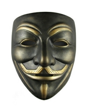 厂家直销电影主题面具V字仇杀队面具高档树脂工艺品面