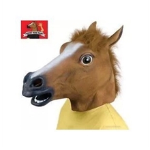 乳胶面具、派对面具.马头面具、江南Style万人跳骑马舞面具批发