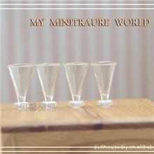 過家家3D立體模型DIY愛好食玩袖珍迷你小物-透明果汁杯（大）
