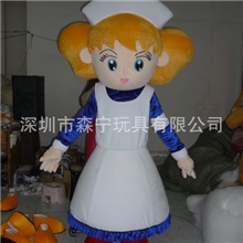 卡通人偶服装，表演服装，动漫服装，行走人偶护士人偶