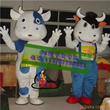 供应卡通行走人偶服饰,功夫牛行走人偶,卡通牛，奶牛人偶服饰