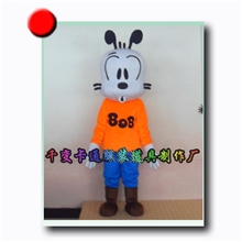 订做品牌代言吉祥物道具服装，卡通人偶，巴布豆卡通情侣狗