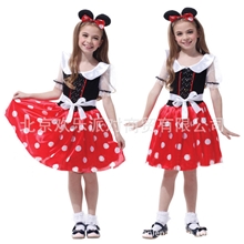 万圣节儿童服装女童cosplay服装迪士尼米妮淘气可爱妮妮公主服装