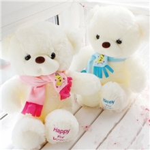 厂家直销毛绒玩具泰迪熊围巾熊情侣抱抱熊婚庆布娃娃生日