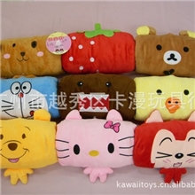 【厂家直销】手拢混款毛绒玩具卡通手捂长方形手暖抱枕靠枕暖手