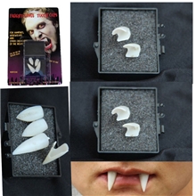 化妆舞会万圣节恶魔尖牙鬼怪牙齿僵尸吸血鬼假牙四颗牙假牙